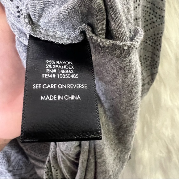 Torrid Grey Knit Dress V-Neck Button Front Size 2 - Picture 4 of 4